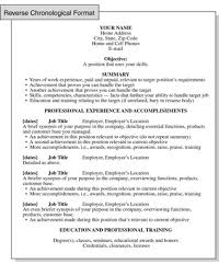 Expert tips on writing an effective chronological resume. Reverse Chronological Resume Format Focusing On Work History Growth Dummies