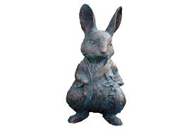Peter Rabbit Inspired Garden Statue