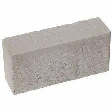 Rectangular Gray Solid Concrete Brick