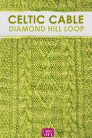 Diamond Hill Loop Celtic Cable Knitting Pattern Crochet
