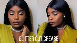 easy glitter cut crease slay makeup