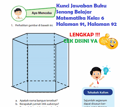 LENGKAP !!! Kunci Jawaban Halaman 91 92 Buku Senang Belajar Matematika  Kelas 6 - Simple News | Kunci Jawaban Lengkap & Terbaru gambar png