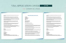 visa application cover letter in word