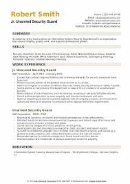 This free sample resume for a security officer has an accompanying sample security officer cover letter and sample security officer job advertisement to help you put together a winning job application. Unarmed Security Guard Resume Samples Qwikresume