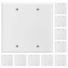 Cmple 2 Gang Blank Wall Plate