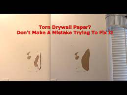 How To Repair Torn Drywall Paper
