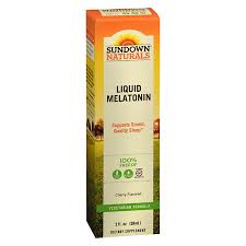 Sundown Naturals Sublingual Melatonin Liquid Cherry
