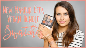 new makeup geek vegan bundle swatches