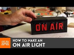 How To Make A Remote Controlled On Air Light I Like To Make Stuff Youtube