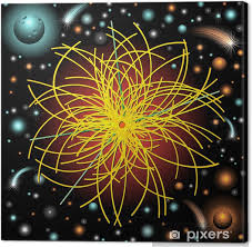 Cuadro en Lienzo Bosón de Higgs, la partícula de Dios Universo Universo en  el espacio - PIXERS.ES
