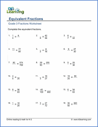Please visit learn decimals or fractions and decimals to view our large collection of printable worksheets. Grade3 Fractions And Decimals Worksheets Free Printable K5 Learning