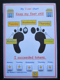 Details About I Can Keep My Feet Still Reward Chart Autism Adhd Visual Behaviour School Aid