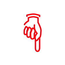 Image result for finger pointing down clip art