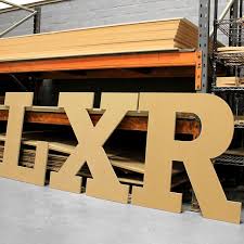 extra large wooden letters block font