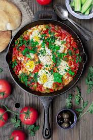 Chop the garlic, onion and red pepper, and place it in the skillet. The Best Ideas For Middle Eastern Breakfast Recipes Best Diet And Healthy Recipes Ever Recipes Collection