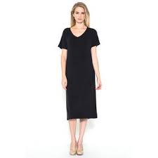 Donna morgan square neck short puff sleeve daisy print midi dress $118.00. Jed Women S V Neck Casual T Shirt Midi Dress Overstock 12882588