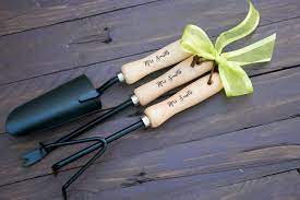 personalised gardening tools set of 3