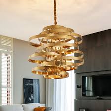 Stainless Steel Calligraphy Led Pendant Light Indoor Accent Lighting Post Modern Chaos Led Brass Chandeliers For Gallery Restaurant Cafe Beautifulhalo Com