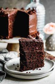 Dark Chocolate Sponge Cake gambar png