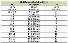 clothing size guide fashion at