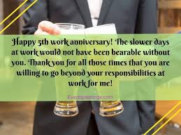 Thanks for all the amazing work you do. 40 Best Happy Work Anniversary Quotes With Images