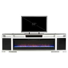 Teire Electric Fireplace W Cabinets