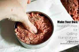 frozen patties for grilling hamburgers