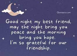 good night wishes for best friend