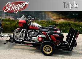 stinger triple motorcycle trailer