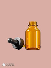 Amber Glass Cosmetic Serum Bottle Icon