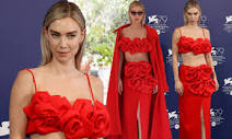 Vanessa Kirby flaunts her incredible figure in a red bralet at The ...