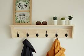 Wall Coat Rack Coat Hooks With Shelf