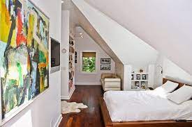 sloped ceiling bedroom ideas