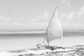 African Dhow Fishing Boat Canvas Wall