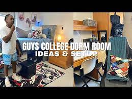 guys college dorm room setup and decor