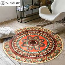 bohemian mandala round carpets india