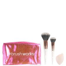 brushworks travel makeup brush and