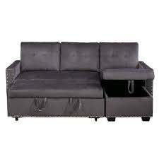 tufted reversible sectional sofa