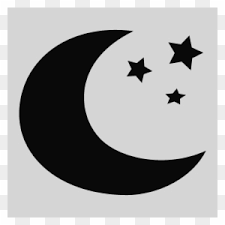 crescent moon 3 stars free