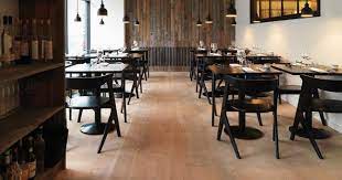 hardwood flooring in restaurants