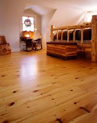 red pine wide plank flooring