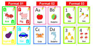 Draw Flash Card Alphabet Chart And Kids Picture Book