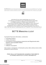 Ina Assitalia - Sette Massima Client - Modello midv-208 Edizione 31-05-2013  [66P] - Condizioni Polizza