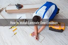 install linoleum over a concrete floor