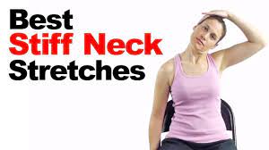 stiff neck pain relief stretches