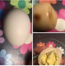 This will keep the eggs from cracking and will make them easier to peel. After Blowing Up Eggs In Microwave I Ve Finally Boiled Eggs For 24 Hours W O Destroying Anything If You Re Ever Wondering What A Super Hard Boiled Egg Looks Like Wonder No More