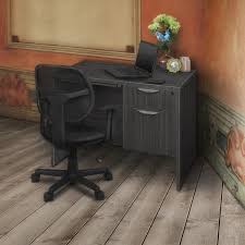Variations of gray or grey include achromatic grayscale shades, which lie exactly between white and black, and nearby colors with low colorfulness. Legacy 42 Single Pedestal Desk With Pencil Drawer Ash Grey Overstock 32829414 Cherry