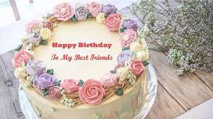 happy birthday cake for best friend