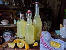 homemade limoncello using meyer lemons