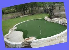 Better, because you can design your putting green on your preference. Custom Backyard Putting Green Backyard Putting Green Ideas Backyard Golf Ideas Diy Putt Backyard Putting Green Green Backyard Custom Backyard